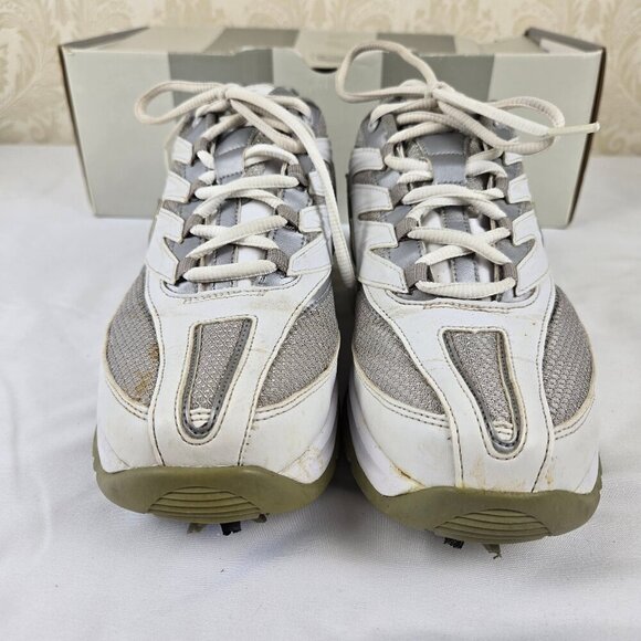 Womens Nike Air Max Edge White Silver Golf Shoes Sneaker Look Lace Up Size 7.5 - Picture 4 of 15